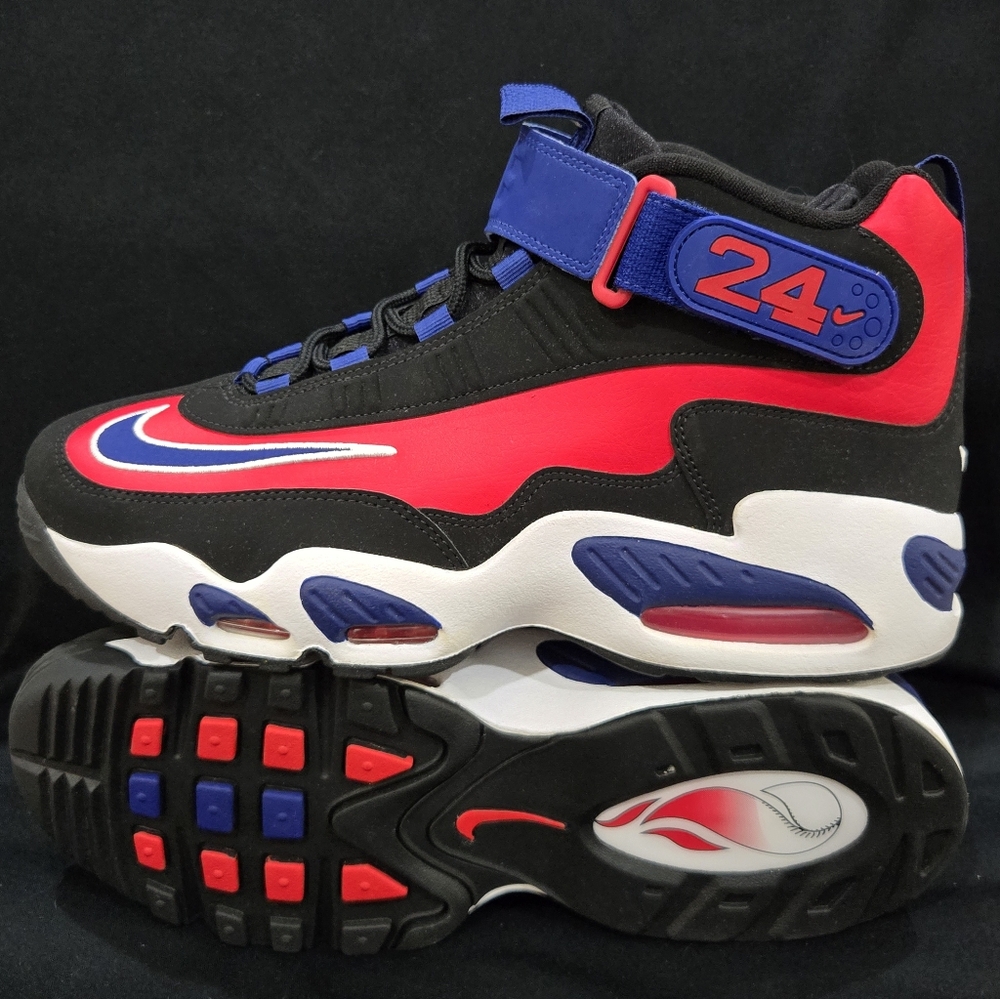 Nike Air Max Griffey One Red and Blue High-Top Sneakers